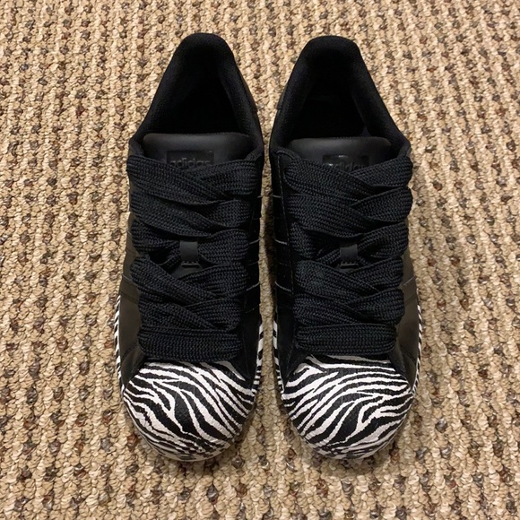 adidas Shoes | Adidas Superstar Zebra Print | Poshmark